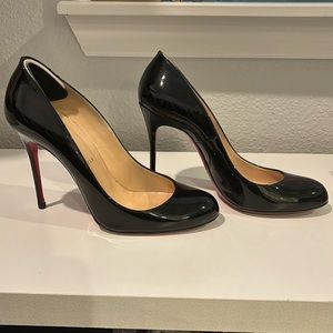 Louboutin Patent Black Heels sz e39